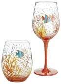 Under The Sea Wine Glass