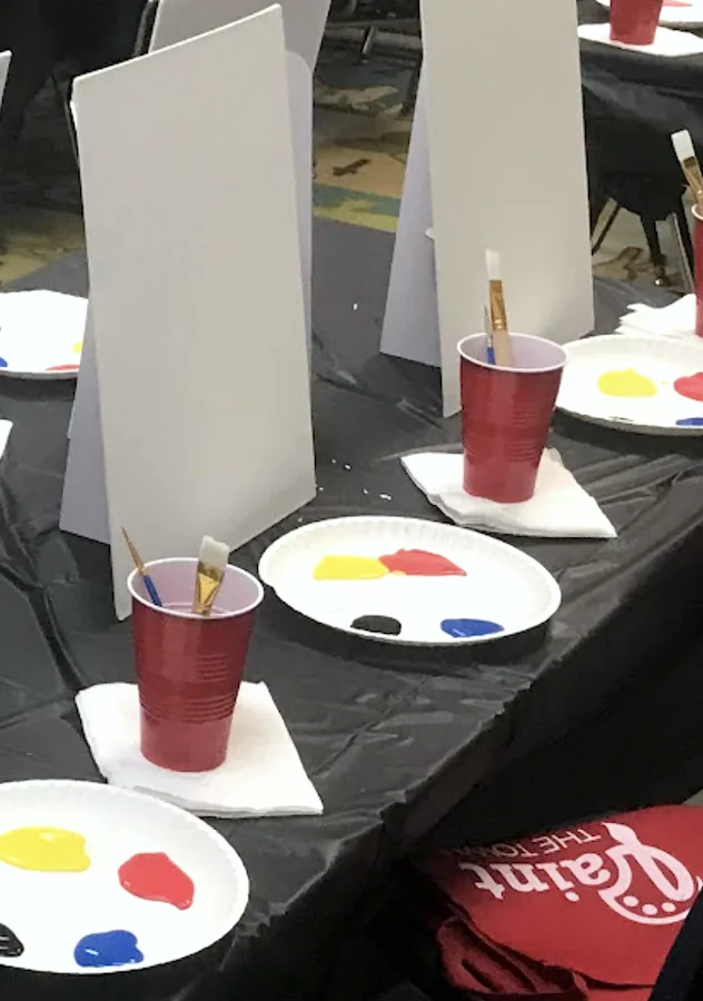 Paint Party Setup