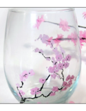 Cherry Blossoms Wine Glass DetailsForm