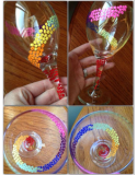 Color Swirls Wine Glass DetailsForm