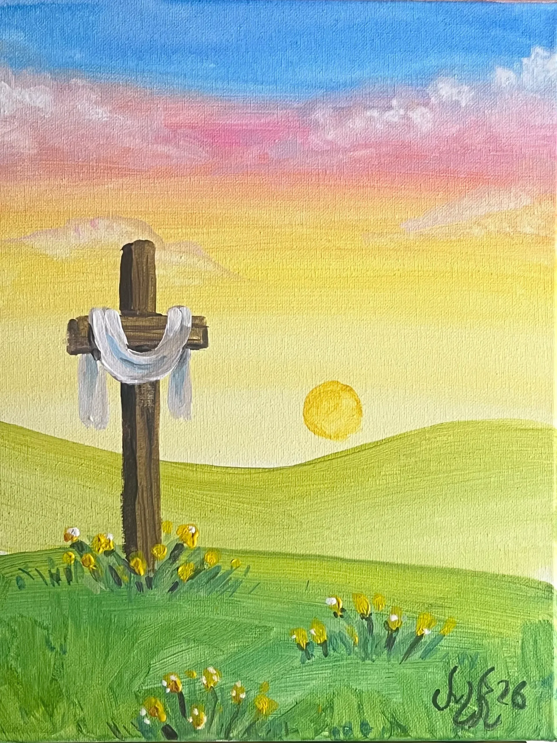 Cross At Dawn Scaled